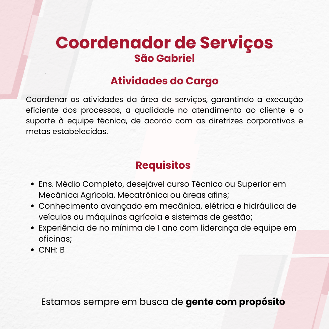 Coordenador de Serviços (2)