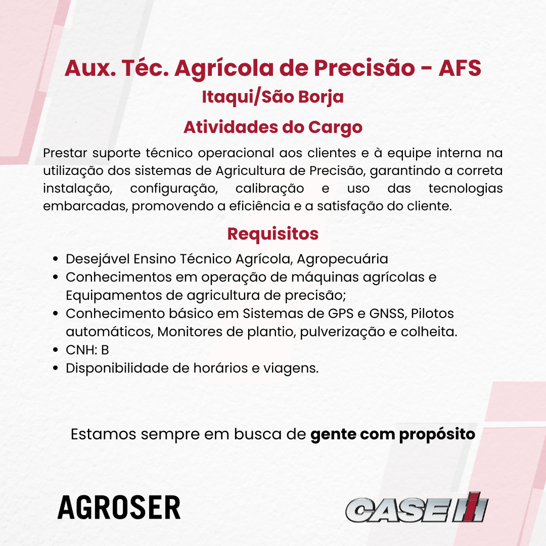 Itq-Sb - Aux. Téc. Agrícola de Precisão - AFS_